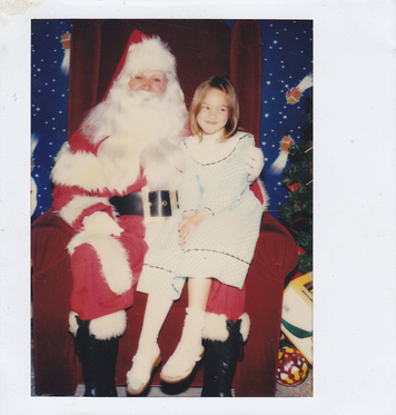 Rachel with the real Santa